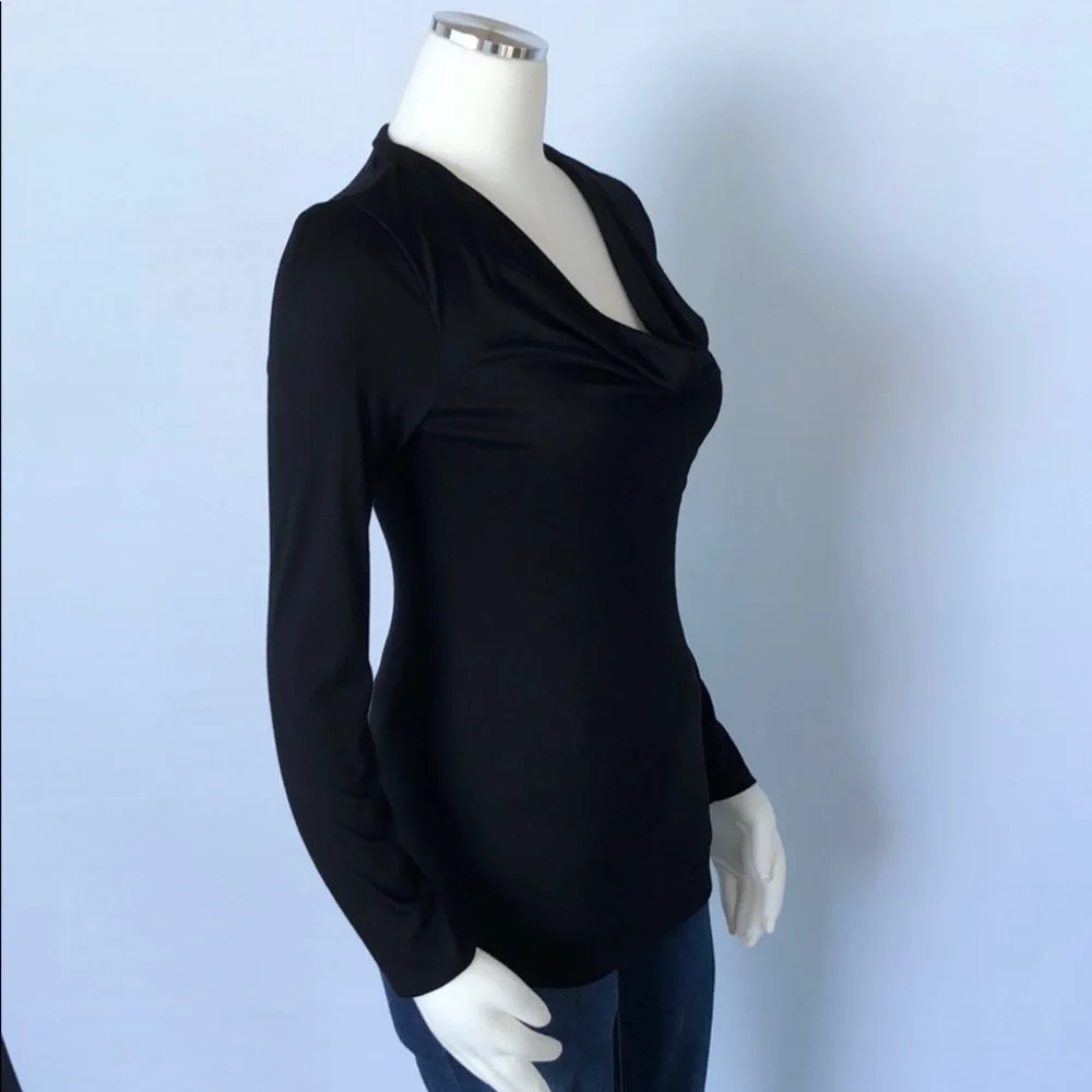 NWT WHBM Draped Neck Jersey Top XXS - Picture 13 of 16